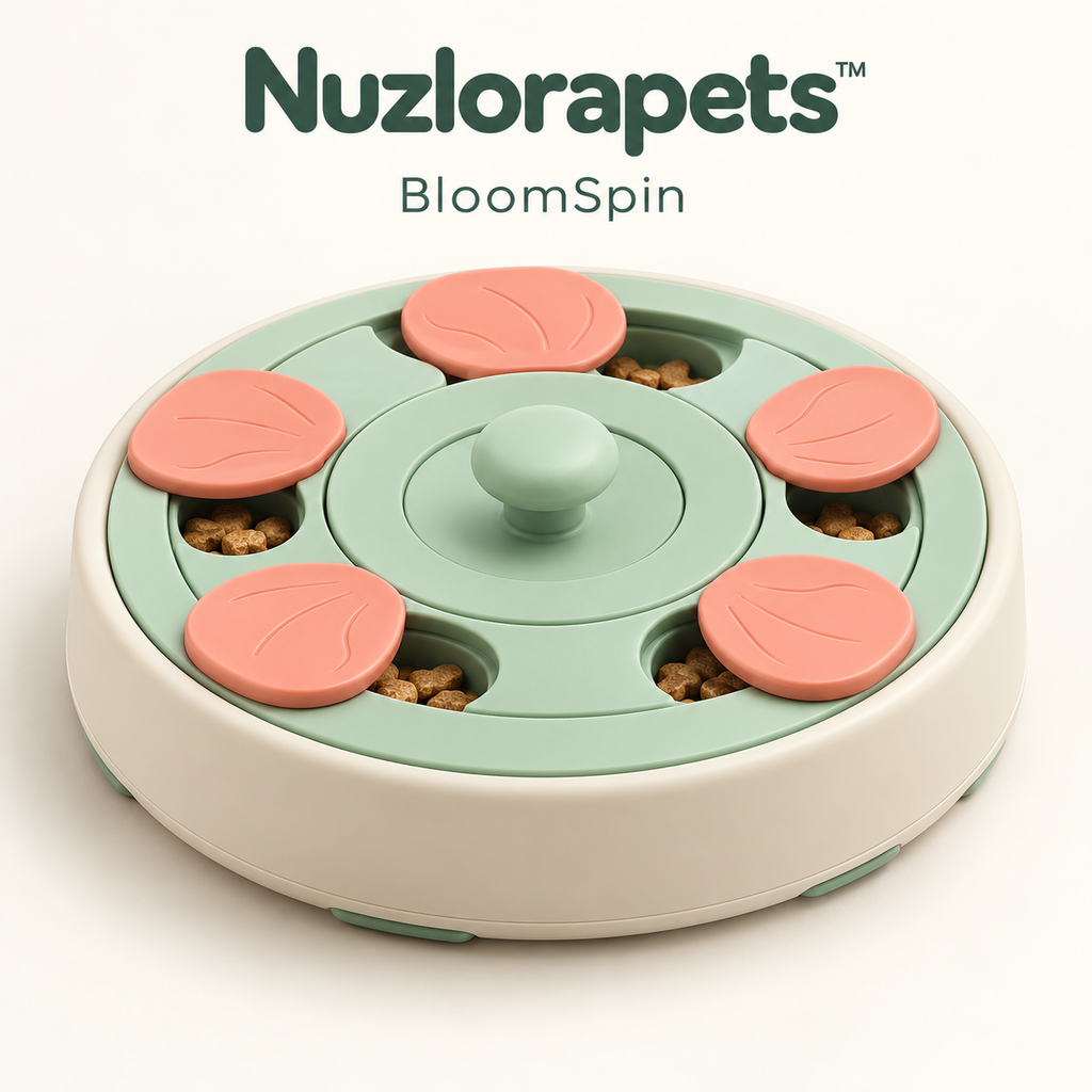 Nuzlorapets™ Interactive Rotating Puzzle Feeder for Cats