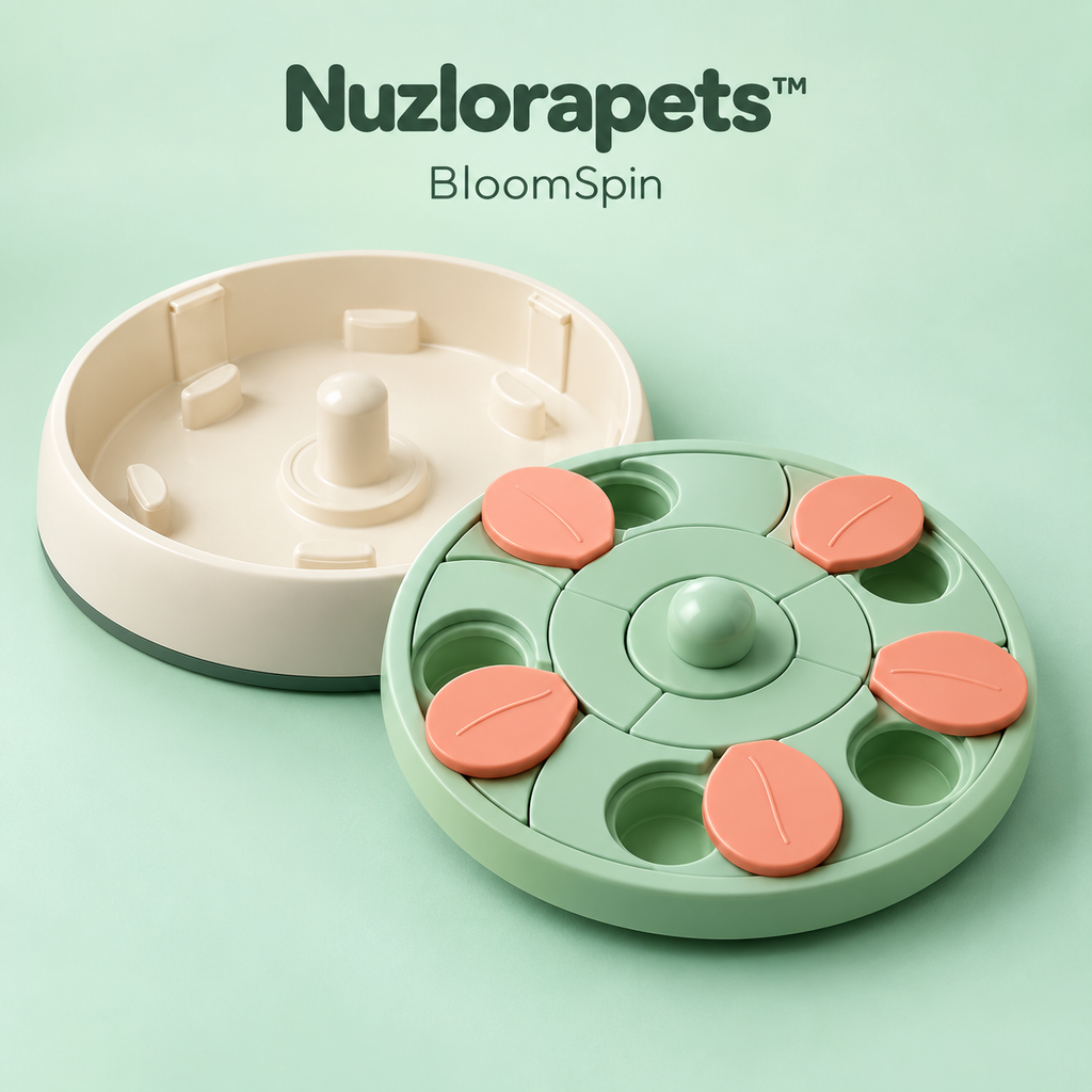 Nuzlorapets™ Interactive Rotating Puzzle Feeder for Cats
