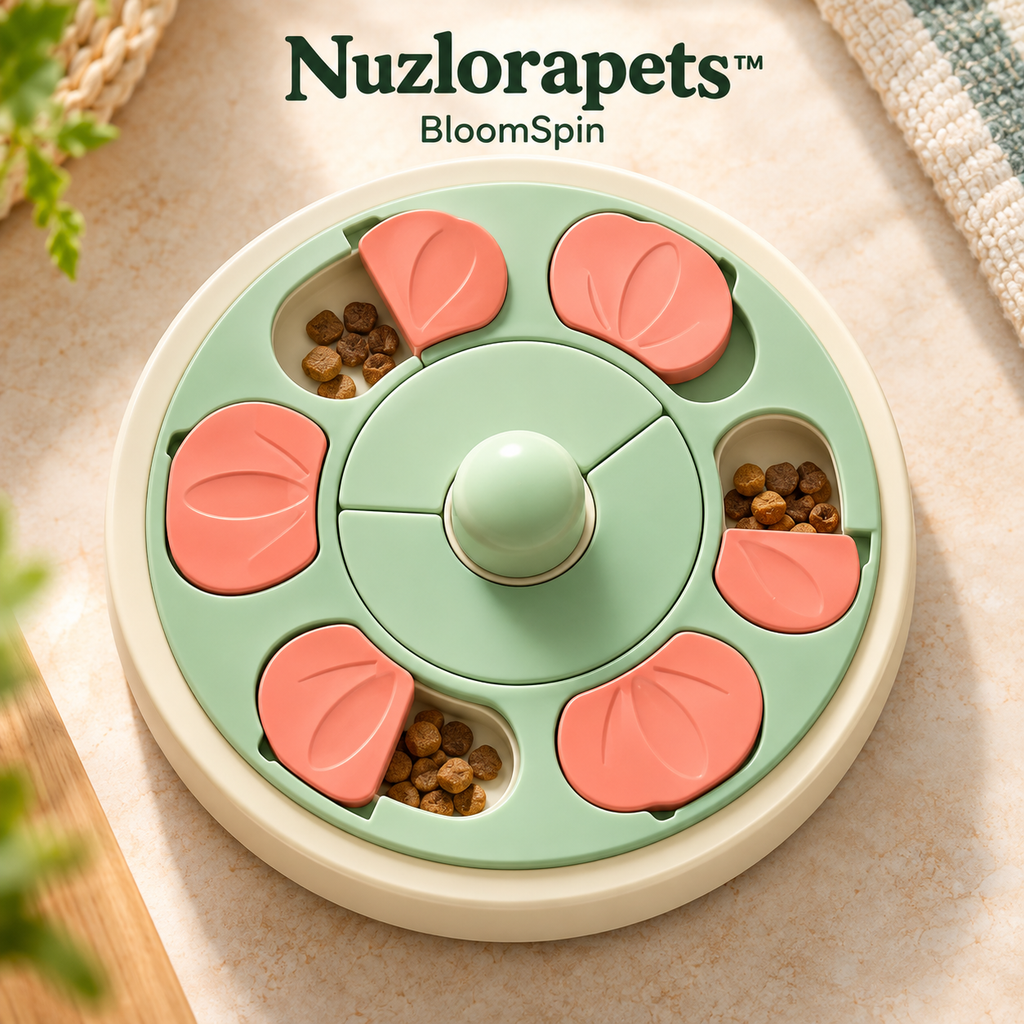 Nuzlorapets™ Interactive Rotating Puzzle Feeder for Cats