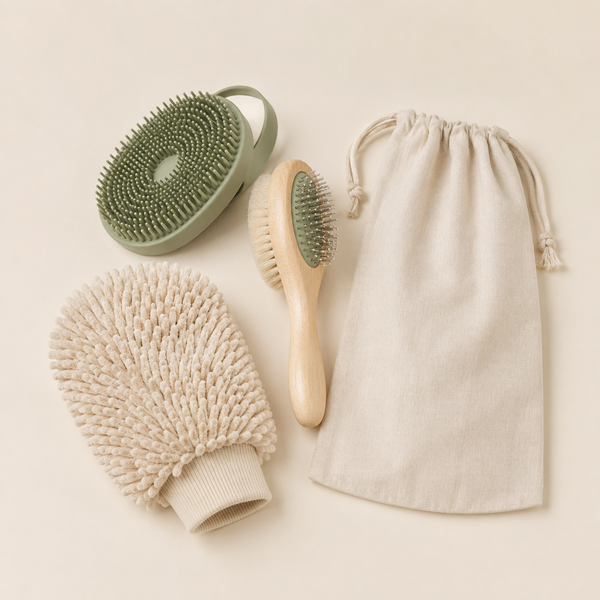 Nuzlorapets™ SoftTide Pet Grooming & Bath Set