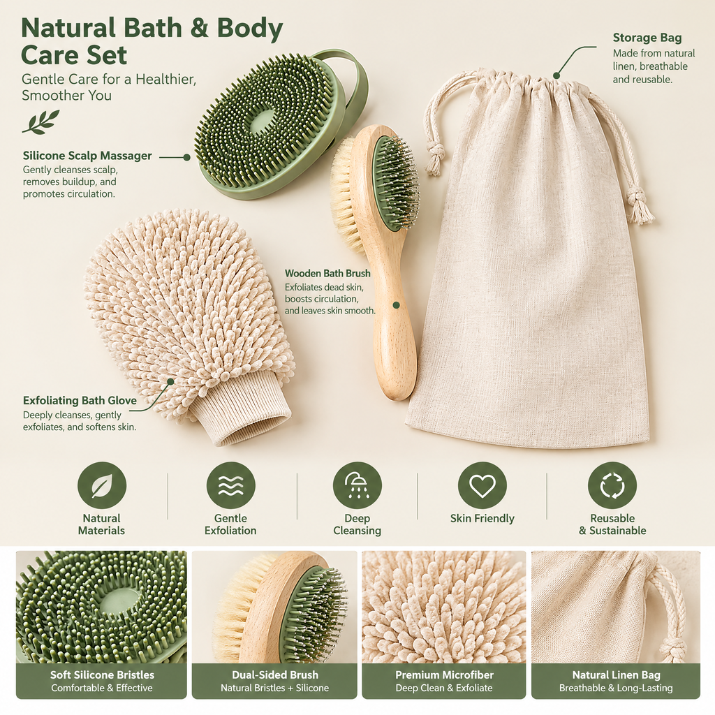 Nuzlorapets™ SoftTide Pet Grooming & Bath Set