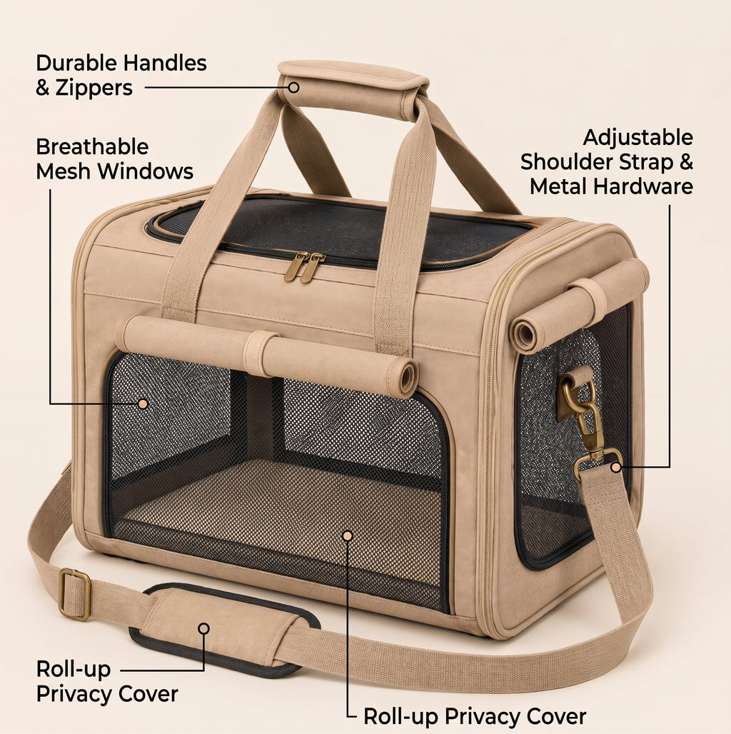 Nuzlorapets™ FoldNest Soft-Sided Pet Carrier