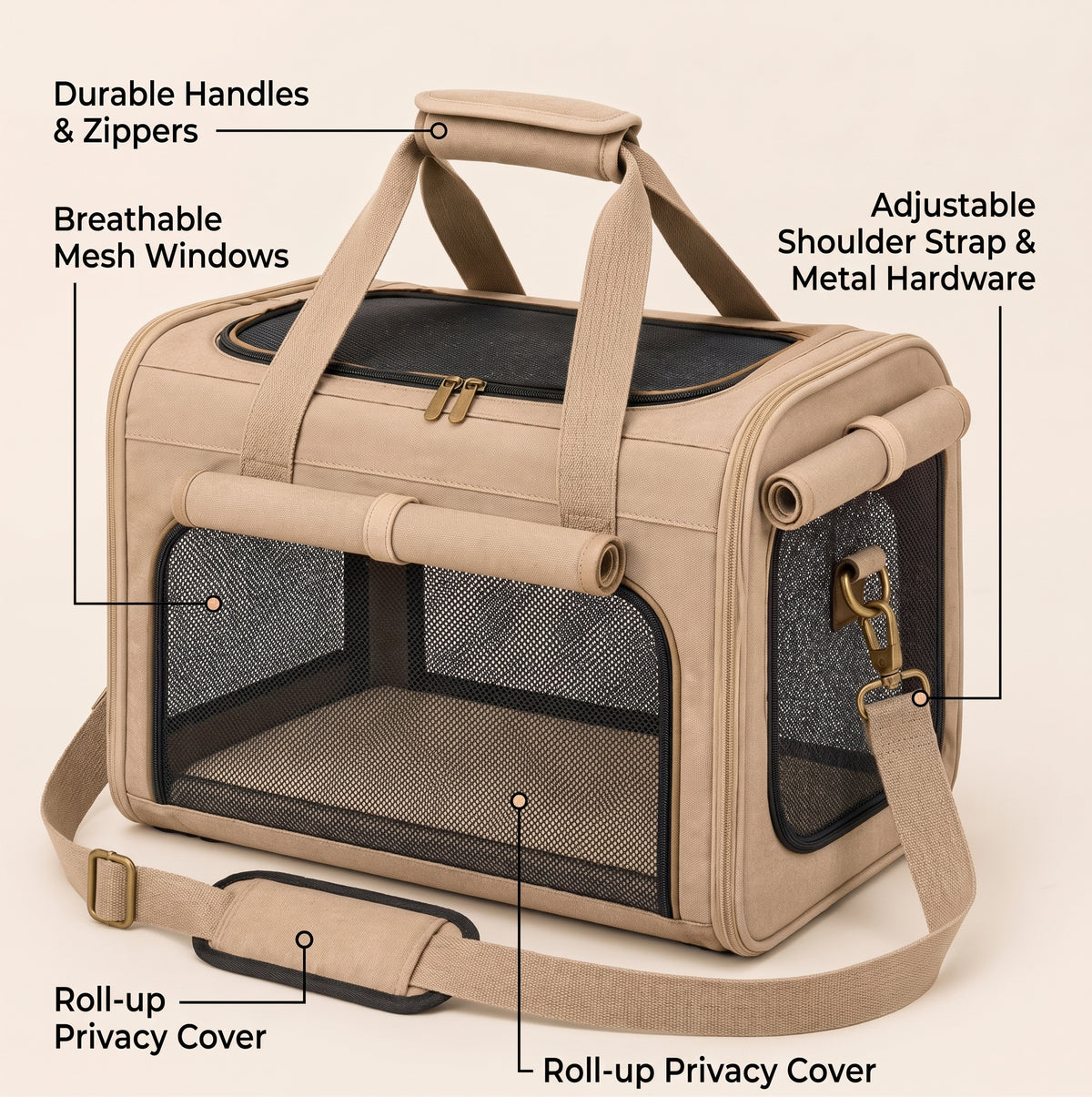 Nuzlorapets™ FoldNest Soft-Sided Pet Carrier
