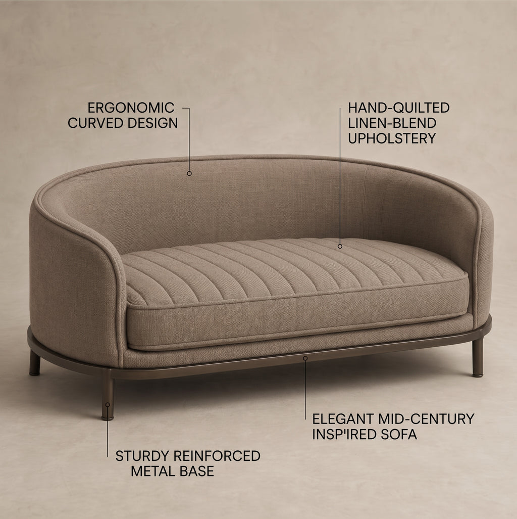 Nuzlorapets™ HavenArc Raised Pet Sofa