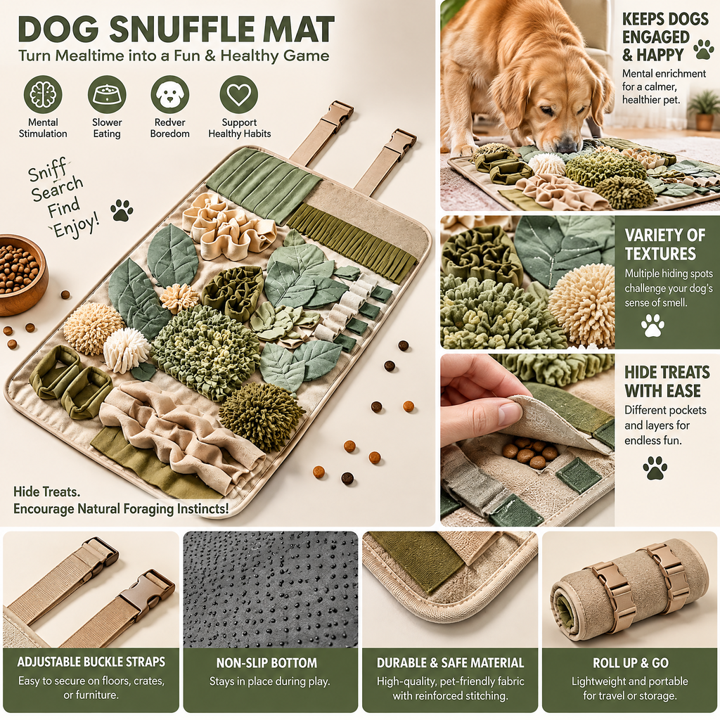 Nuzlorapets™ MeadowRoll Snuffle & Foraging Mat